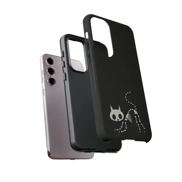 Bony Whiskers Skeleton Kitty Tough Phone Cases - Image 132