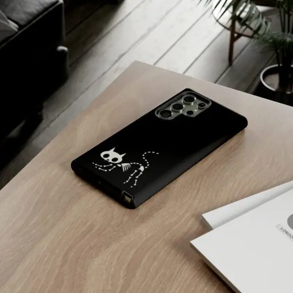Bony Whiskers Skeleton Kitty Tough Phone Cases - Image 139