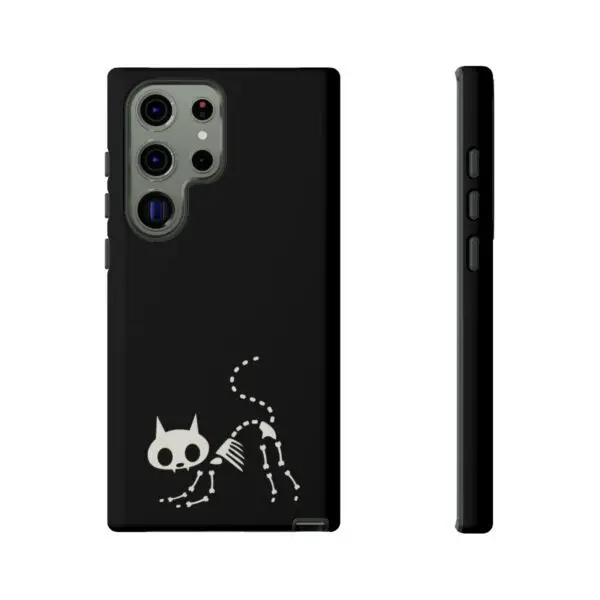 Bony Whiskers Skeleton Kitty Tough Phone Cases - Image 141
