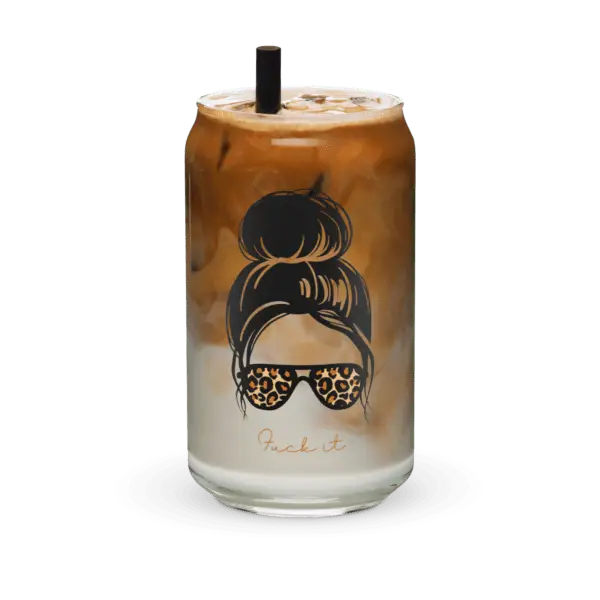 Fuck It Can-shaped glass