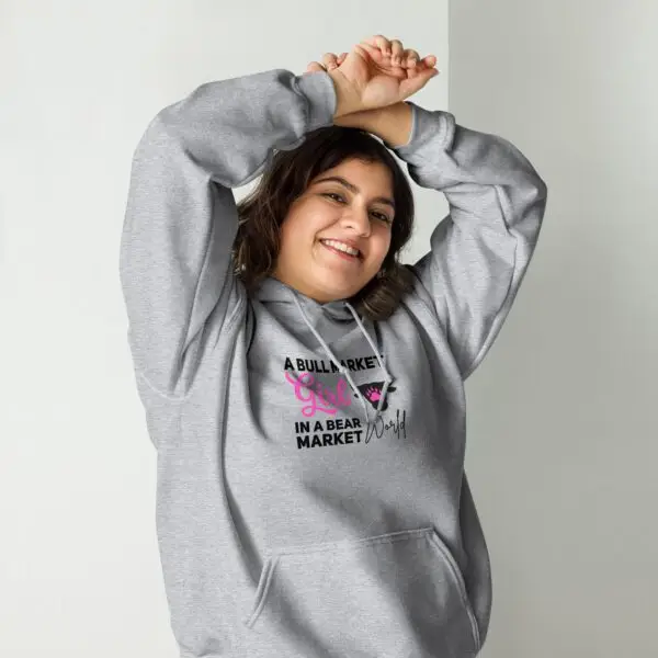 Bull Market Girl in a Bear Market World Unisex Hoodie - Image 2