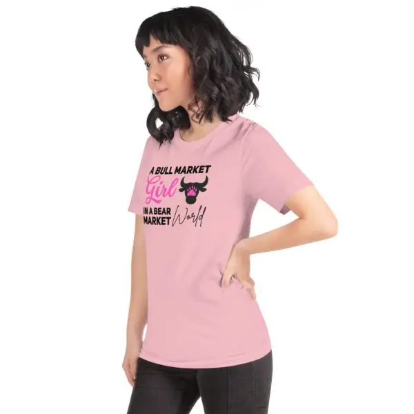 Bull Market Girl in a Bear Market World Crypto Unisex t-shirt - Image 7