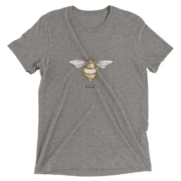 Bee Kind Vintage Bee Illustration Short sleeve t-shirt - Image 2