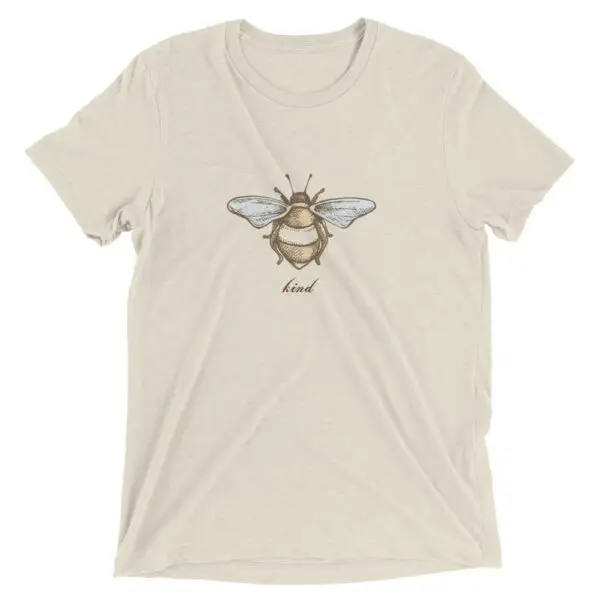 Bee Kind Vintage Bee Illustration Short sleeve t-shirt - Image 6