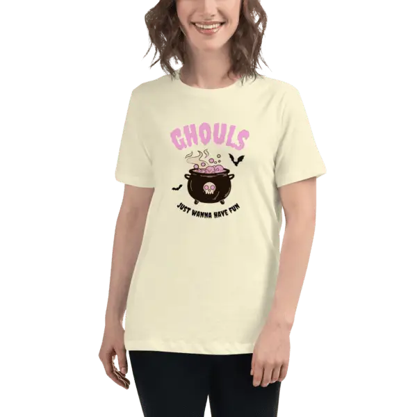 Ghouls Just Want to Have Fun Halloween Women's Relaxed T-Shirt - Image 3