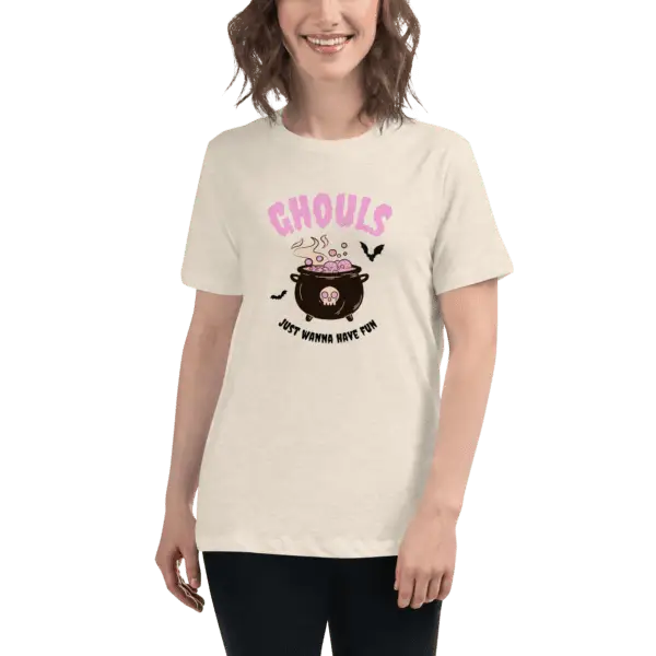 Ghouls Just Want to Have Fun Halloween Women's Relaxed T-Shirt - Image 2