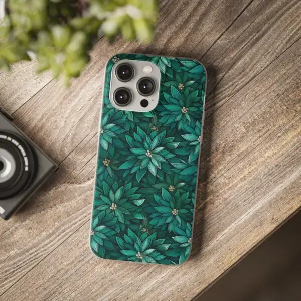Viridian Flower Flex Phone Case for Iphone, Samsung and Google Pixel - Image 210