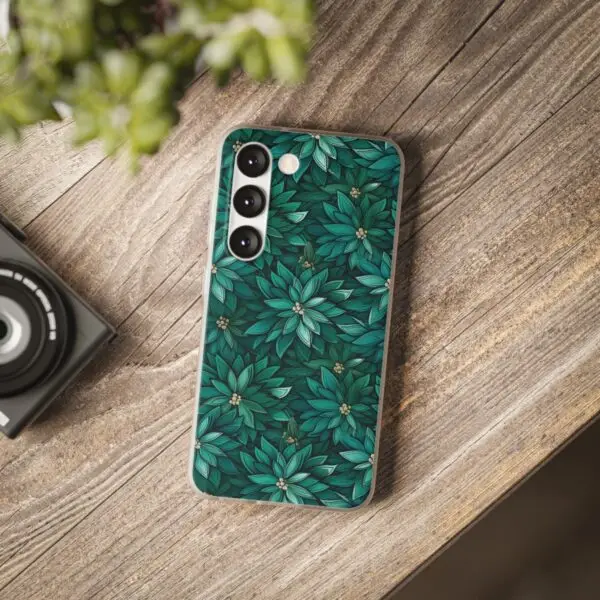 Viridian Flower Flex Phone Case for Iphone, Samsung and Google Pixel - Image 216