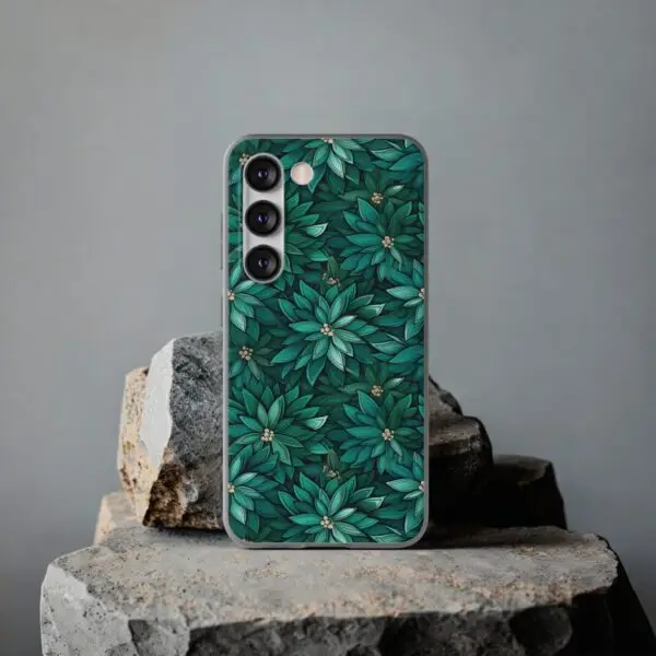 Viridian Flower Flex Phone Case for Iphone, Samsung and Google Pixel - Image 217