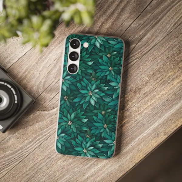 Viridian Flower Flex Phone Case for Iphone, Samsung and Google Pixel - Image 222