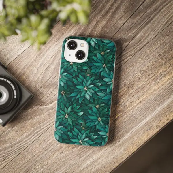 Viridian Flower Flex Phone Case for Iphone, Samsung and Google Pixel - Image 94