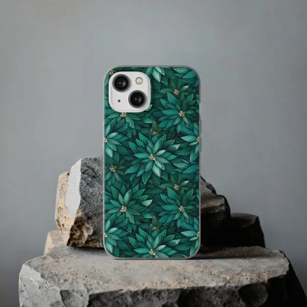 Viridian Flower Flex Phone Case for Iphone, Samsung and Google Pixel - Image 95
