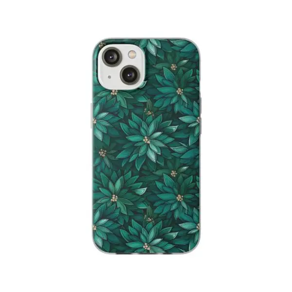 Viridian Flower Flex Phone Case for Iphone, Samsung and Google Pixel - Image 90