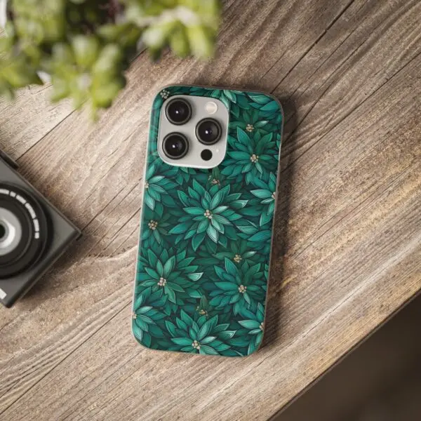 Viridian Flower Flex Phone Case for Iphone, Samsung and Google Pixel - Image 101