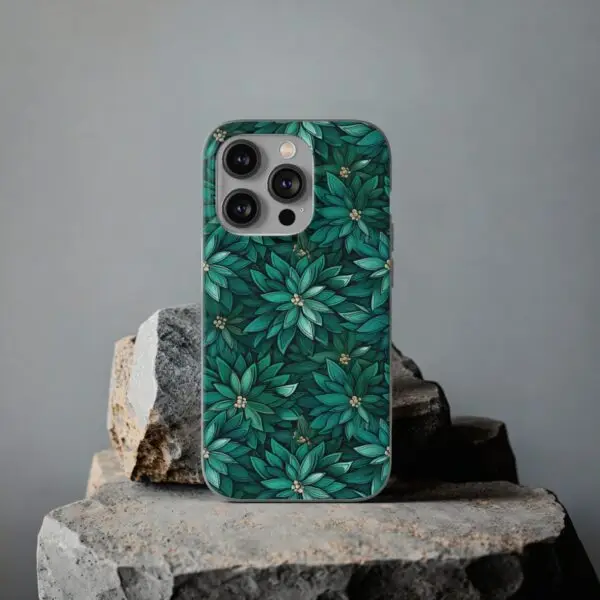 Viridian Flower Flex Phone Case for Iphone, Samsung and Google Pixel - Image 102