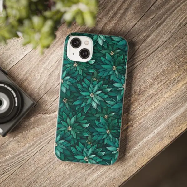 Viridian Flower Flex Phone Case for Iphone, Samsung and Google Pixel - Image 108
