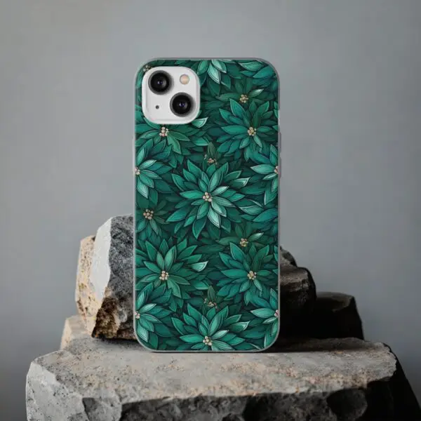 Viridian Flower Flex Phone Case for Iphone, Samsung and Google Pixel - Image 109