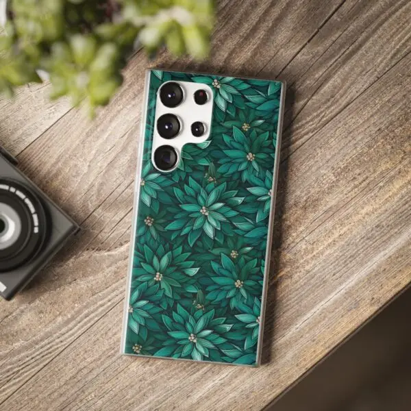 Viridian Flower Flex Phone Case for Iphone, Samsung and Google Pixel - Image 281
