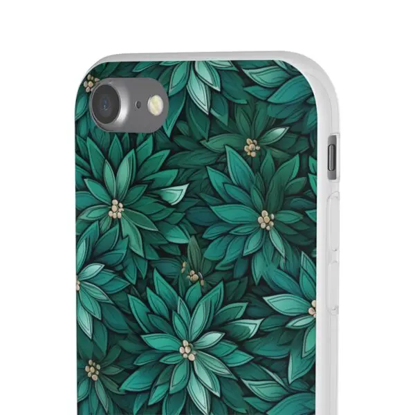 Viridian Flower Flex Phone Case for Iphone, Samsung and Google Pixel - Image 85