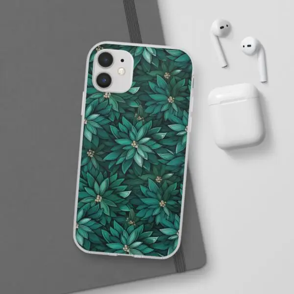 Viridian Flower Flex Phone Case for Iphone, Samsung and Google Pixel - Image 59