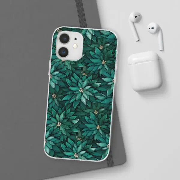 Viridian Flower Flex Phone Case for Iphone, Samsung and Google Pixel - Image 47