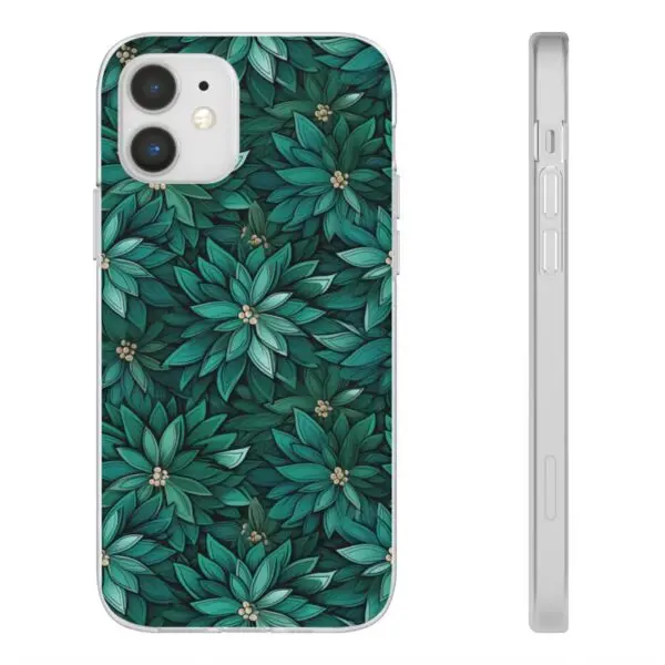 Viridian Flower Flex Phone Case for Iphone, Samsung and Google Pixel - Image 45