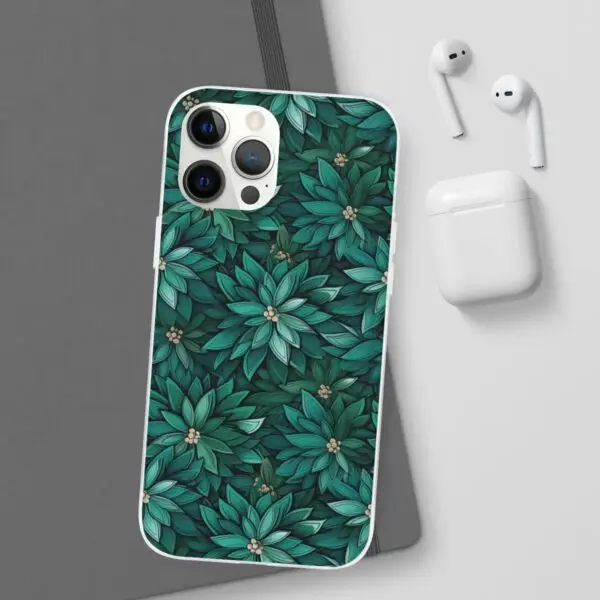 Viridian Flower Flex Phone Case for Iphone, Samsung and Google Pixel - Image 56