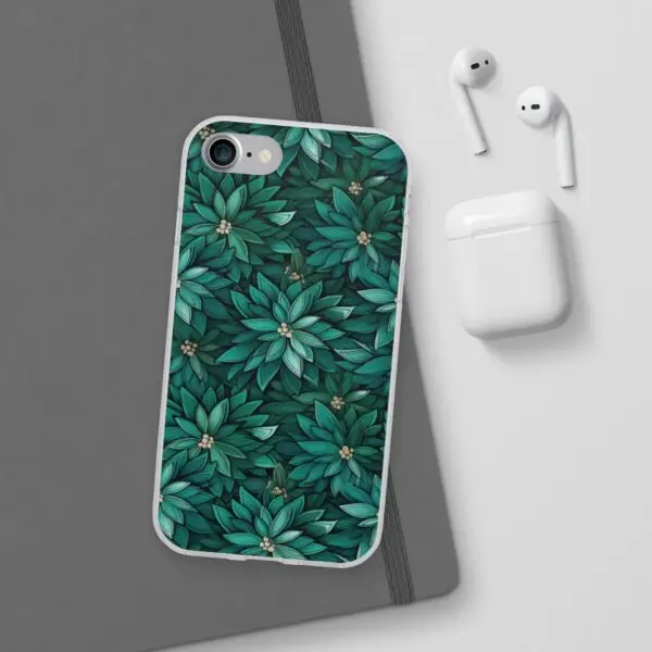 Viridian Flower Flex Phone Case for Iphone, Samsung and Google Pixel - Image 200