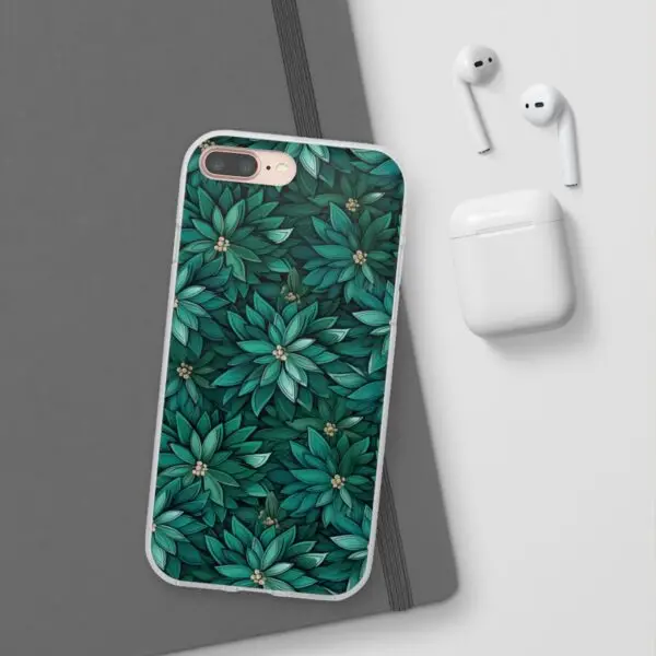 Viridian Flower Flex Phone Case for Iphone, Samsung and Google Pixel - Image 196