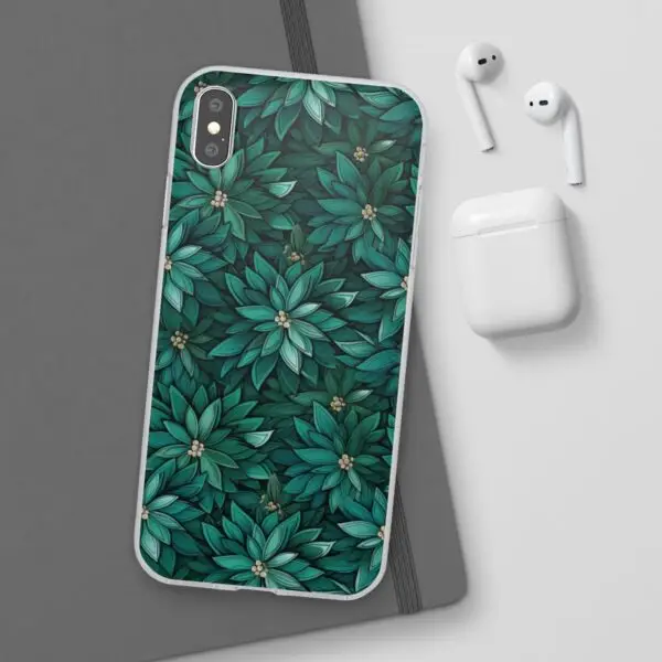 Viridian Flower Flex Phone Case for Iphone, Samsung and Google Pixel - Image 188