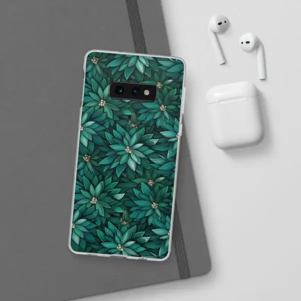 Viridian Flower Flex Phone Case for Iphone, Samsung and Google Pixel - Image 36