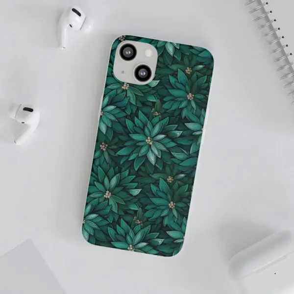 Viridian Flower Flex Phone Case for Iphone, Samsung and Google Pixel - Image 250