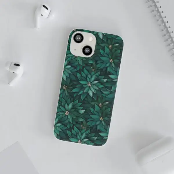 Viridian Flower Flex Phone Case for Iphone, Samsung and Google Pixel - Image 262