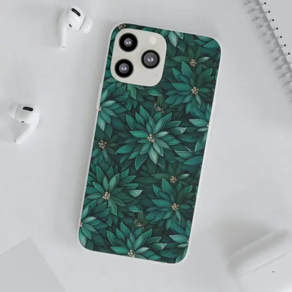Viridian Flower Flex Phone Case for Iphone, Samsung and Google Pixel - Image 40