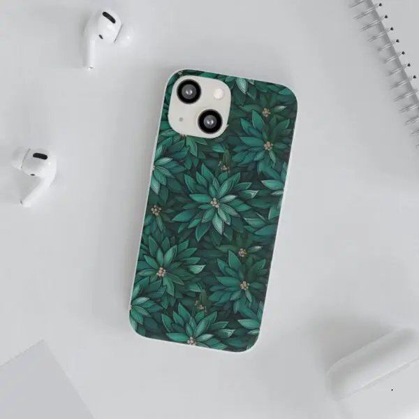 Viridian Flower Flex Phone Case for Iphone, Samsung and Google Pixel - Image 124