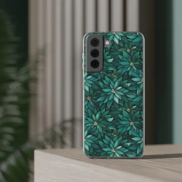 Viridian Flower Flex Phone Case for Iphone, Samsung and Google Pixel - Image 20