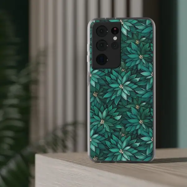 Viridian Flower Flex Phone Case for Iphone, Samsung and Google Pixel - Image 28