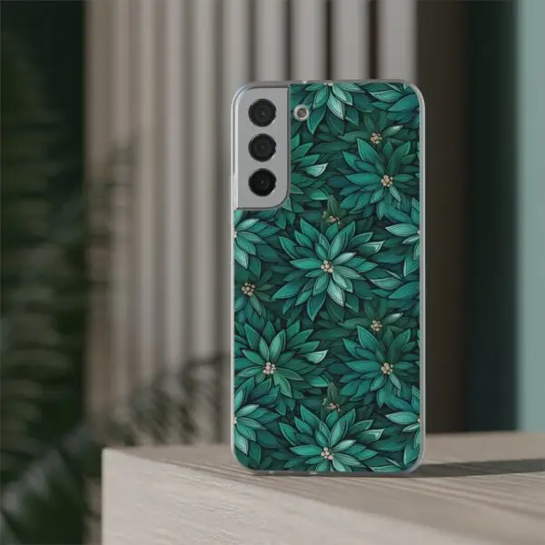 Viridian Flower Flex Phone Case for Iphone, Samsung and Google Pixel - Image 235