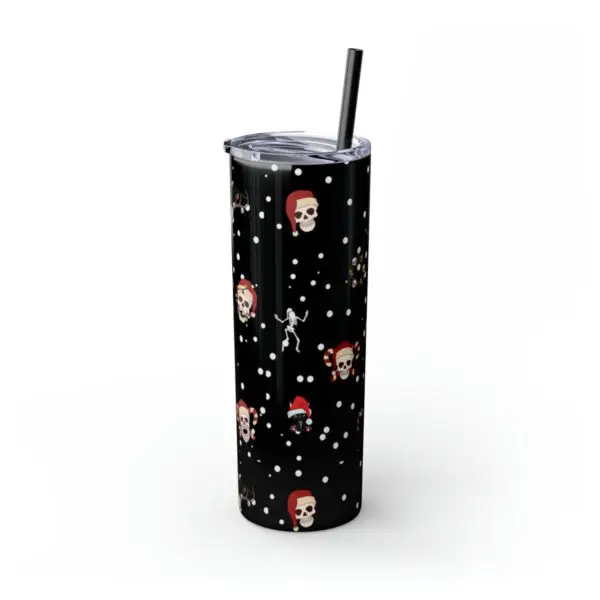 Nocturnal Yuletide Skinny Tumbler with Straw, 20oz - Image 11