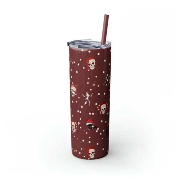 Nocturnal Yuletide Skinny Tumbler with Straw, 20oz - Image 20