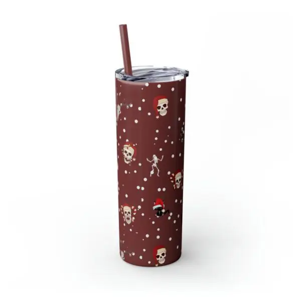 Nocturnal Yuletide Skinny Tumbler with Straw, 20oz - Image 22