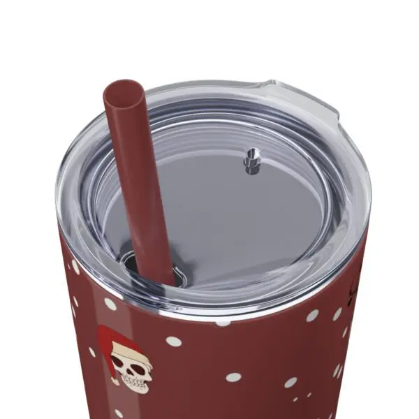 Nocturnal Yuletide Skinny Tumbler with Straw, 20oz - Image 25