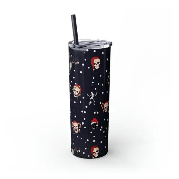 Nocturnal Yuletide Skinny Tumbler with Straw, 20oz - Image 31