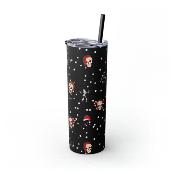 Nocturnal Yuletide Skinny Tumbler with Straw, 20oz - Image 38