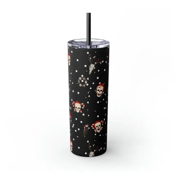 Nocturnal Yuletide Skinny Tumbler with Straw, 20oz - Image 39