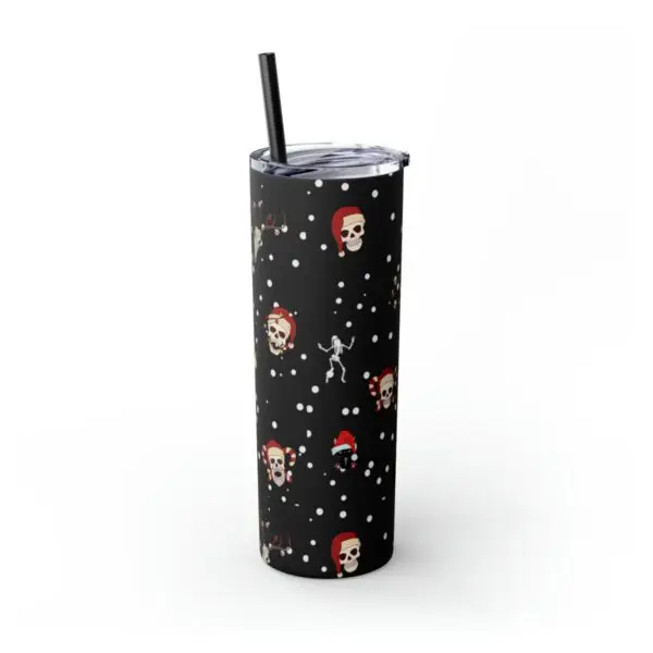 Nocturnal Yuletide Skinny Tumbler with Straw, 20oz - Image 40