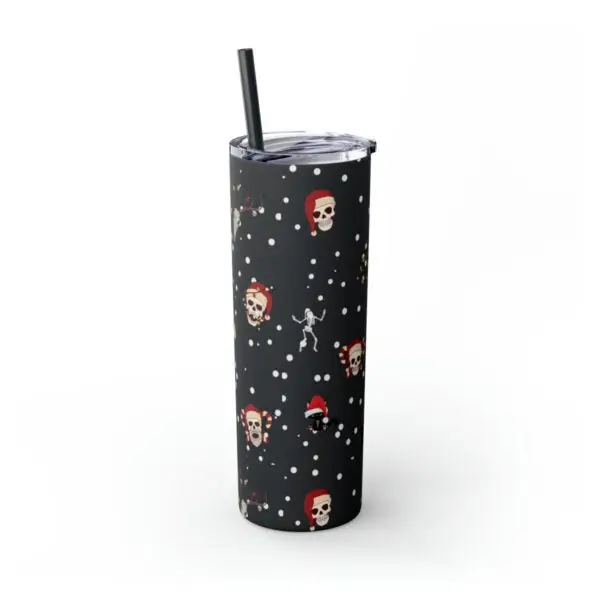 Nocturnal Yuletide Skinny Tumbler with Straw, 20oz - Image 49