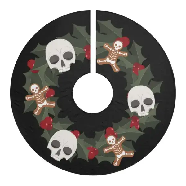 Midnight Merriment Gothic Christmas Tree Skirts