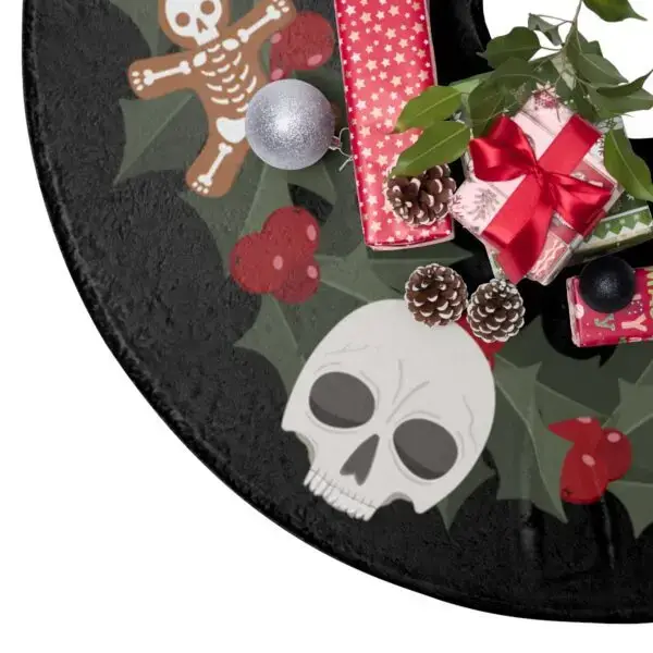 Midnight Merriment Gothic Christmas Tree Skirts - Image 2