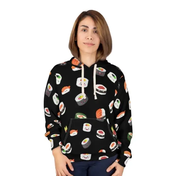 Sushi Smiles Unisex Pullover Hoodie (AOP) - Image 3